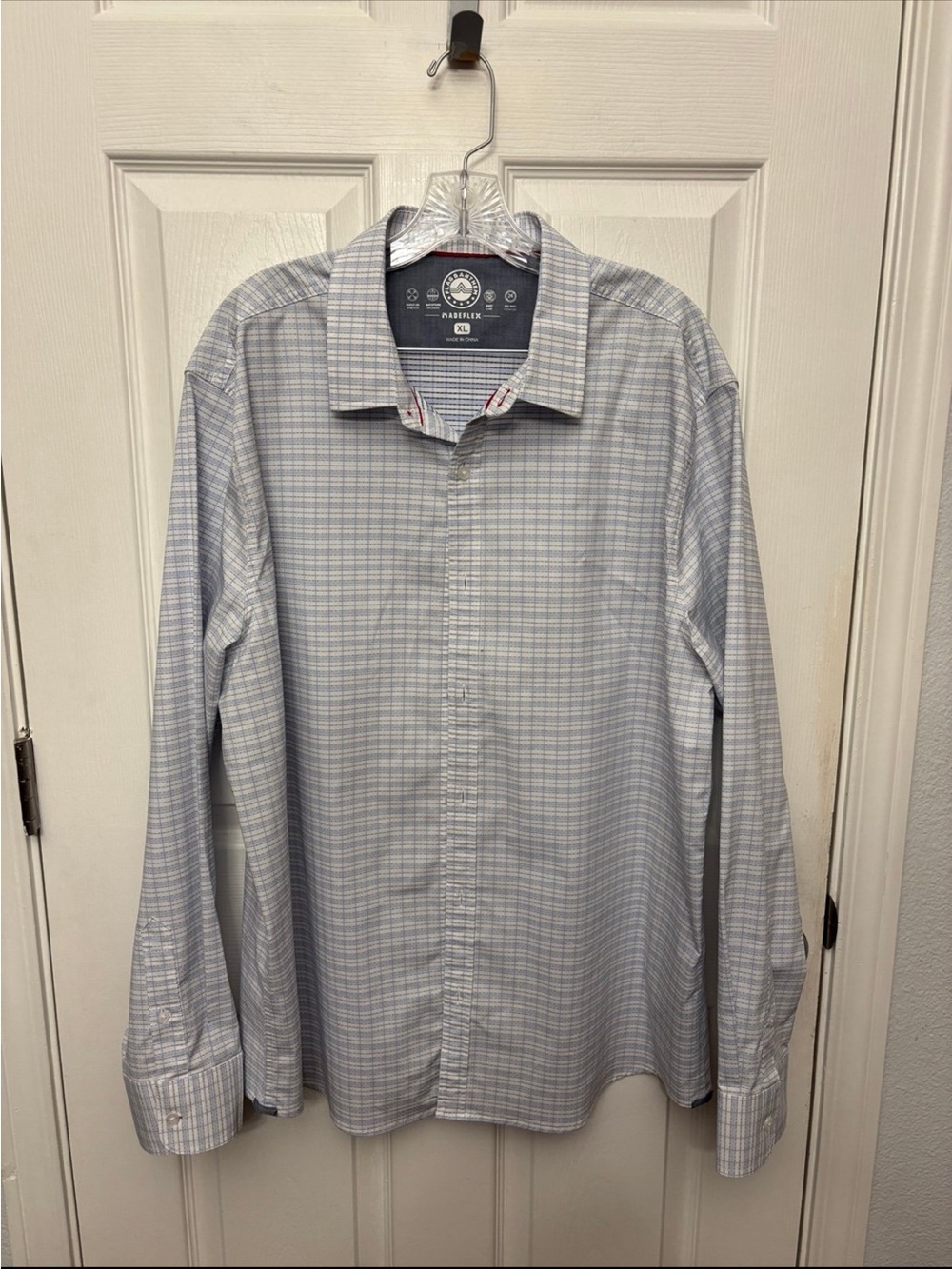 Flags & Anthem MADEFLEX Men's XL Long Sleeve Button-Front Dress Shirt